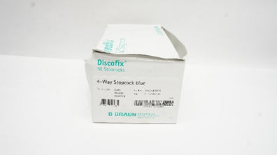 Braun D500 Discofix 4-Way Stopcock Blue - Box of 35